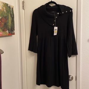 Never worn black knit dress, perfect for office or going out.
